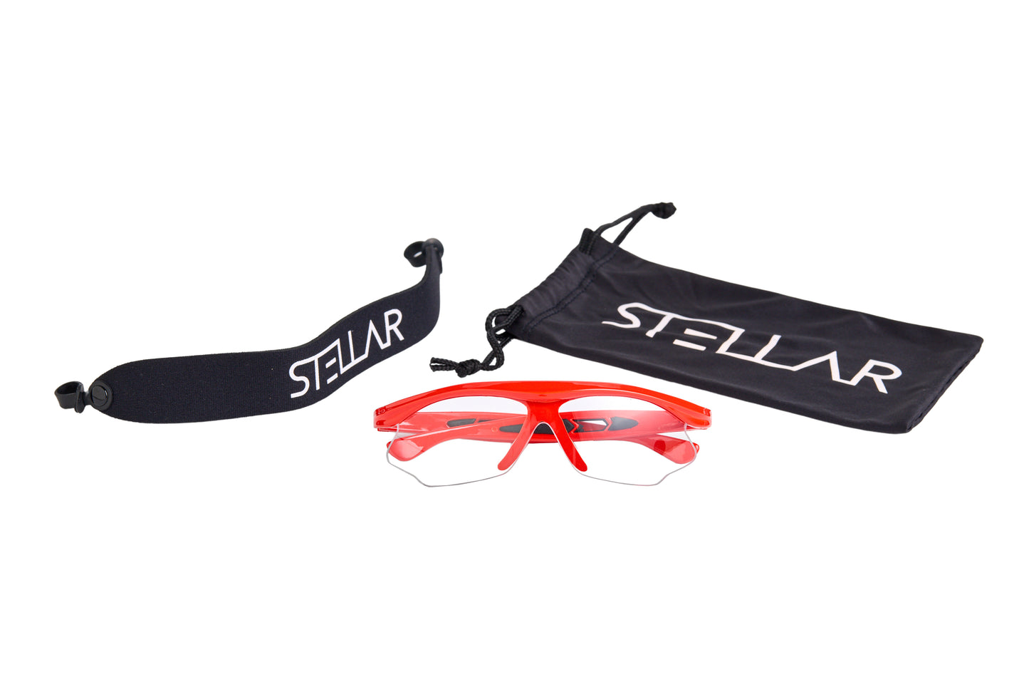 Stellar eyewear - Red with pouch & strap