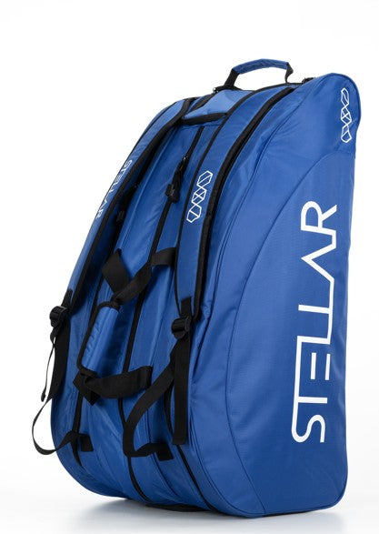 Large Racket Bag - Blue and Black with Stellar logo