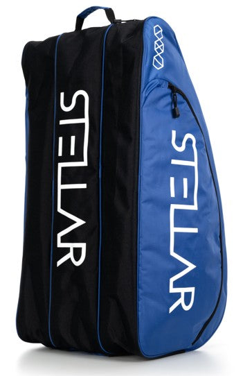 Large Racket Bag - Blue and Black with Stellar logo